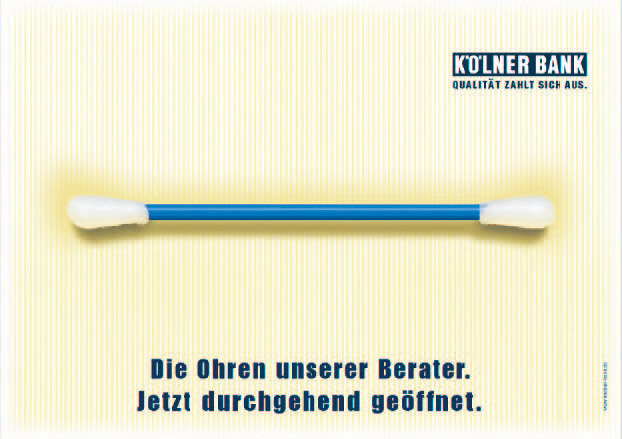Kölner Bank Kampagne