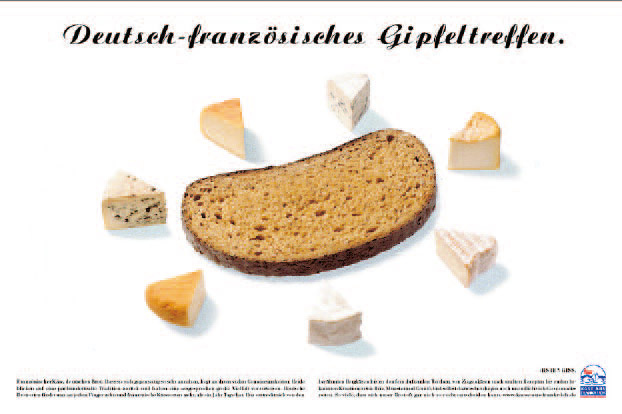 Sopexa – Kampagne für franz. Käse u. deu. Brot