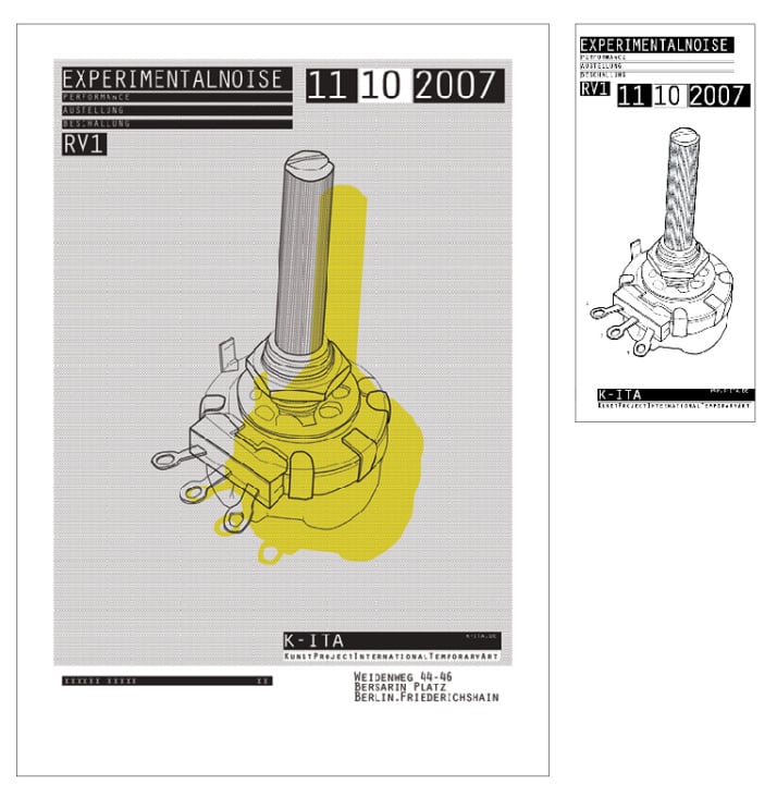 POSTER DIN A3, 50×108cm, FLYER 6.4×13.8cm – Design Project and Illustration