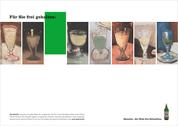 Anzeigen-Kampagne für den Absinth “DEVA Absenta”