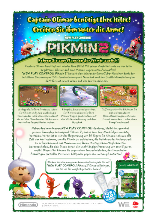 Pikmin New Play Controll – Newsletter