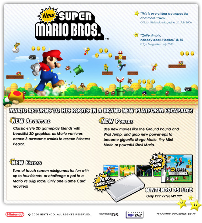 New Super Mario Bros. – Newsletter