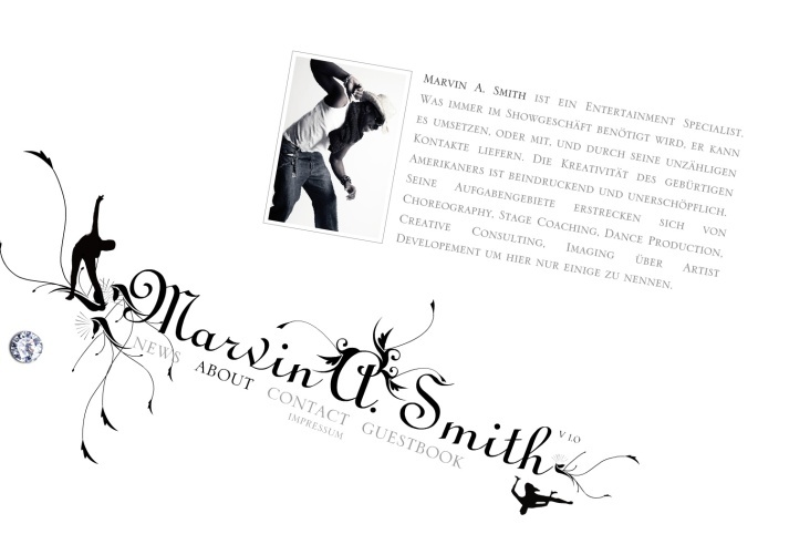 Screenshot www.marvin-a-smith.com
