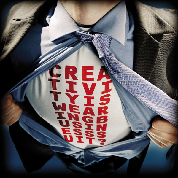 Creativity is wearing business suite?