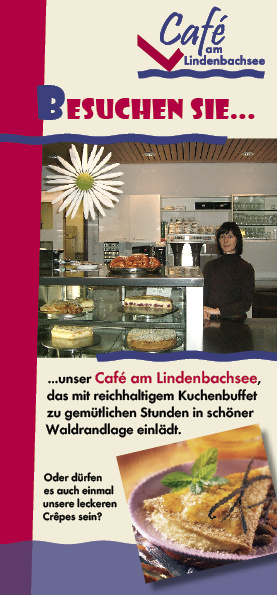 Café am Lindenbachsee Flyer