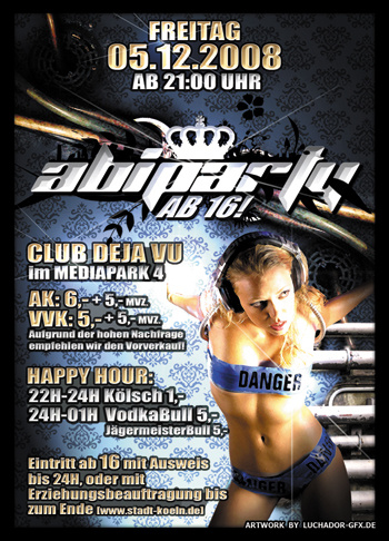 Abiparty Flyer und Poster