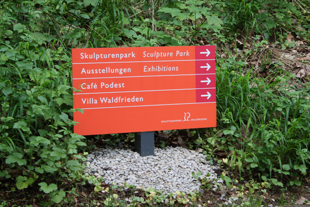 Leitsystem Skulpturenpark Waldfrieden, Wuppertal