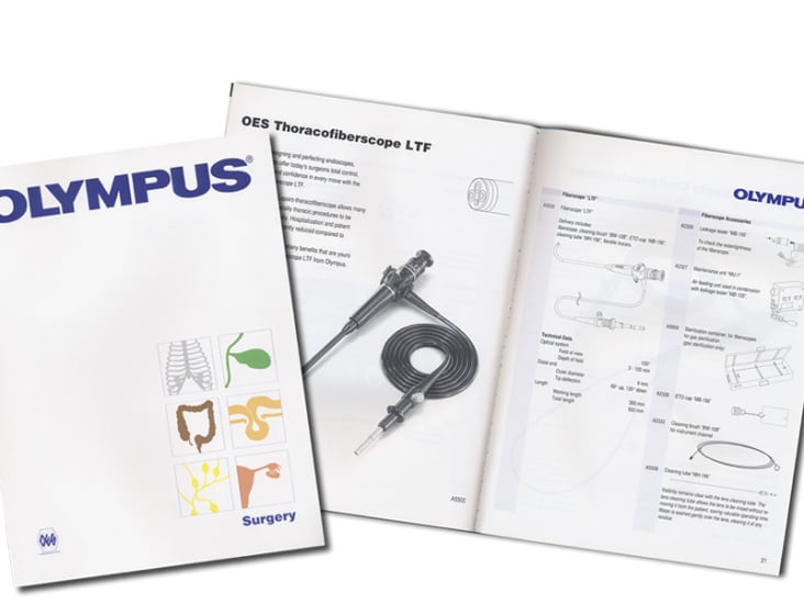 Katalog für Medizintechnische Geräte der Firma Olympus