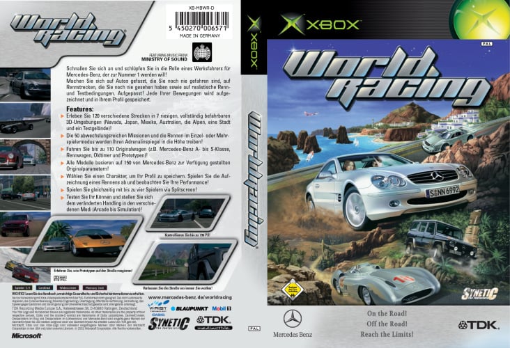 Packaging Xbox WorldRacing 2002 k