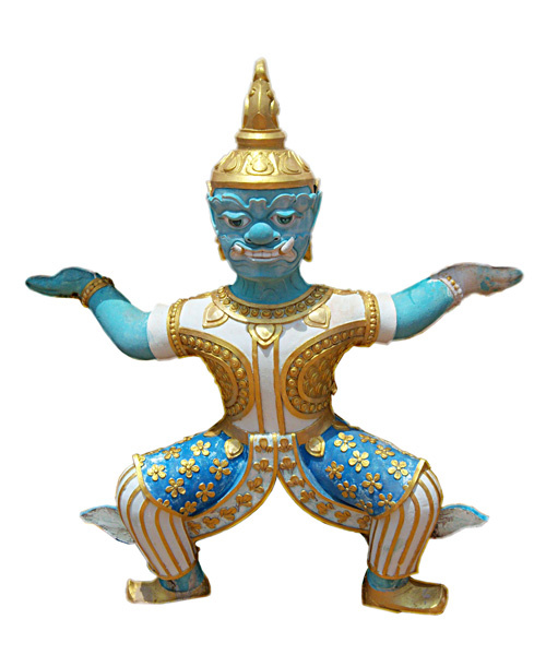 Figur in Thailand (HG weiss)