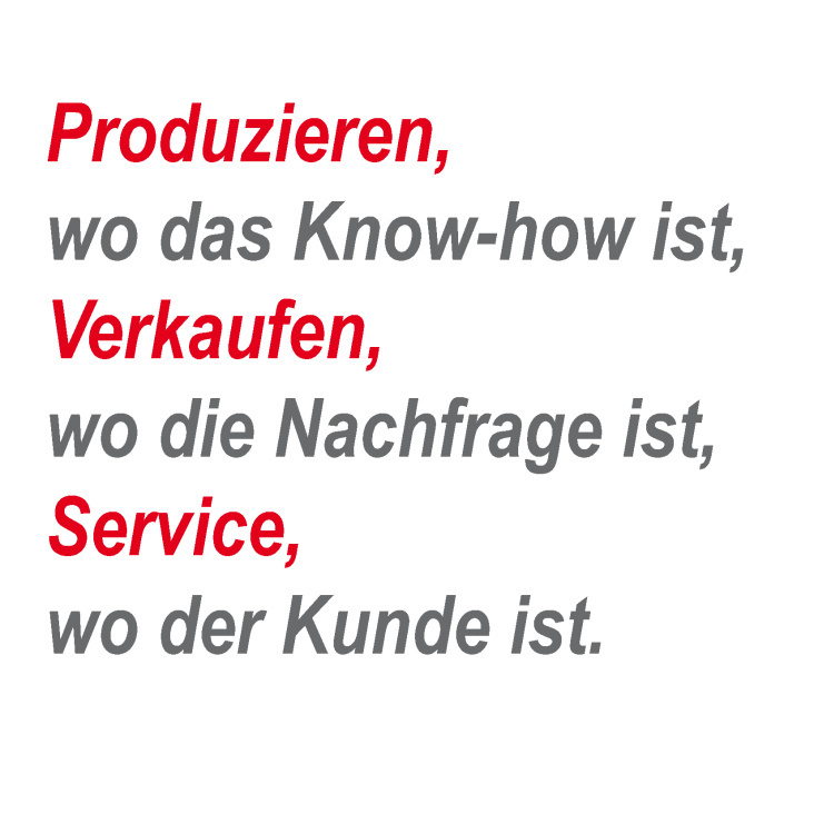 Und wo ist der Service?