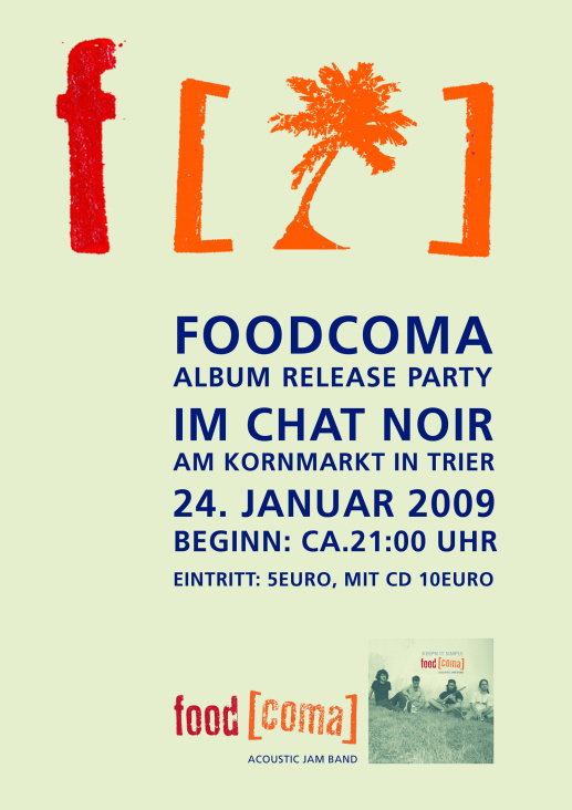 Corporate-Design – Alternative Band „Foodcoma“ – Gesamtgestaltung