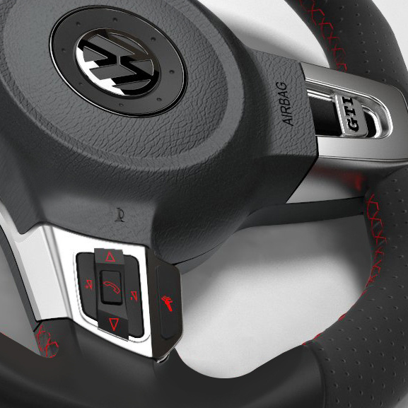 GTI-Lenkrad Ausschnitt