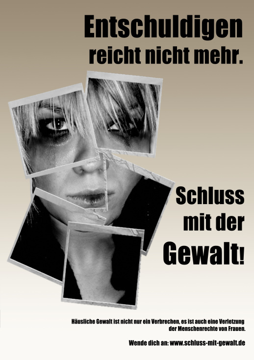 Thema: Plakatserie „Gegen Gewalt“