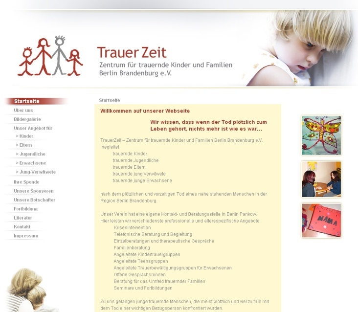 Trauerzeit Berlin Webdesign