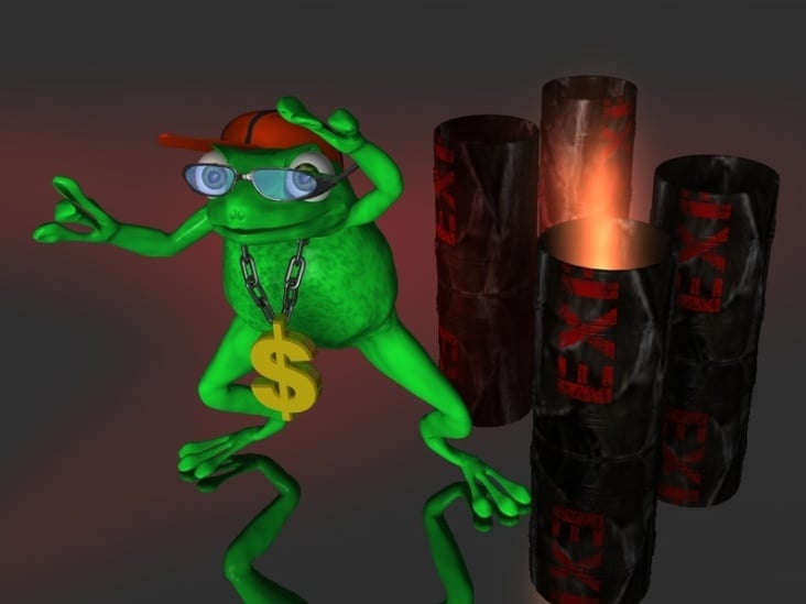 3D Charakter Frosch