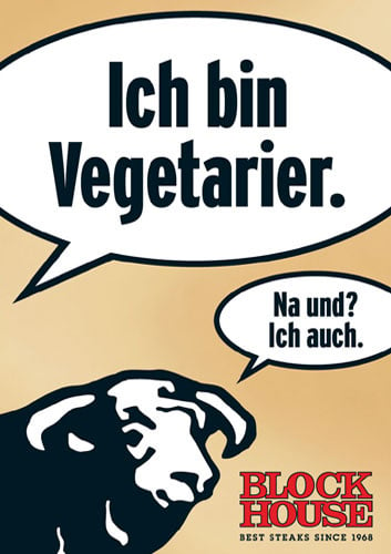 Kampagne für Block House Steakrestaurants