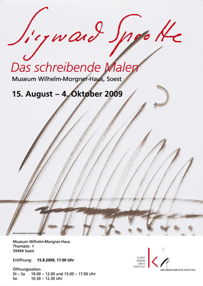 Siegward Sprotte Katalog, Kunstverein Soest, Museum Wilhelm Morgner Haus Soest