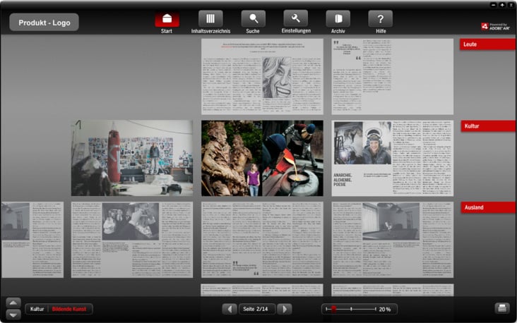 e-Reader für Print-Magazin