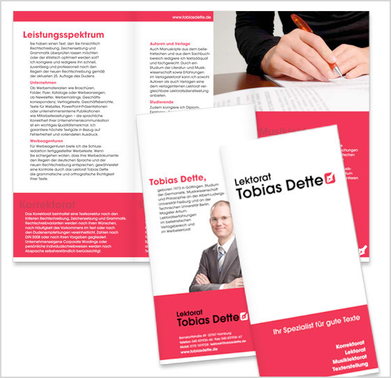 Lektorat Tobias Dette – Image-Flyer