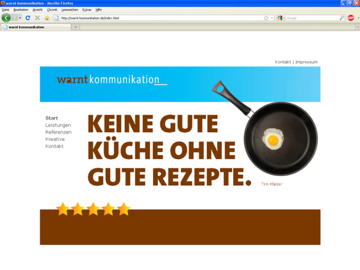 www.warnt-kommunikation.de – Website