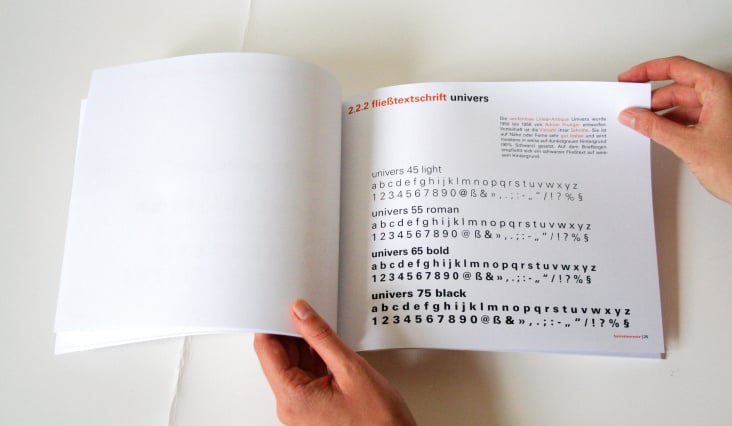 CD Manual – Typografie