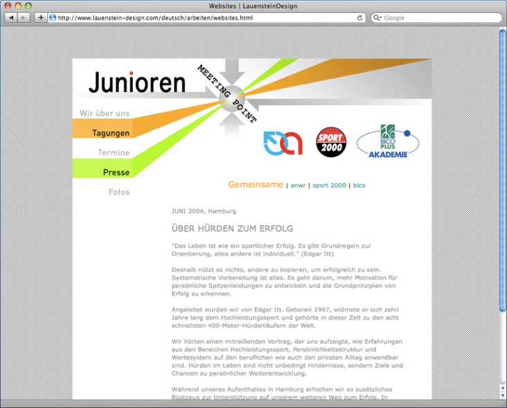 Website „ANWR Junioren“