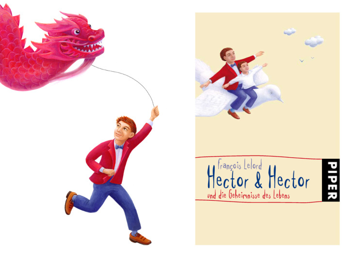 Illuentwurf + Coverillustration für „Hector & Hector“ (Piper Verlag),