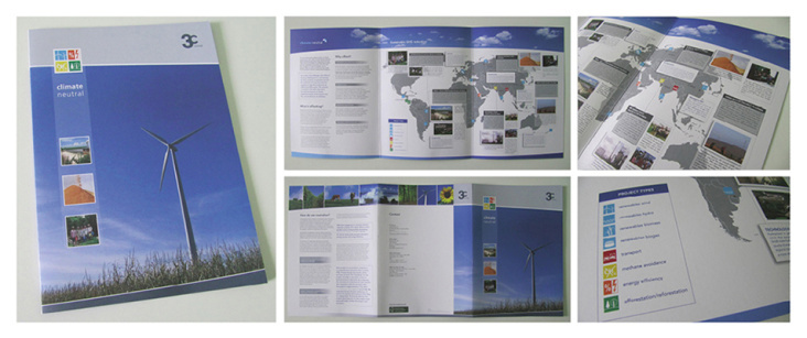 Projekt: Faltblatt ‚What is climate neutrality?‘ * Leistung: Konzeption, Realisation, Druckabwicklung