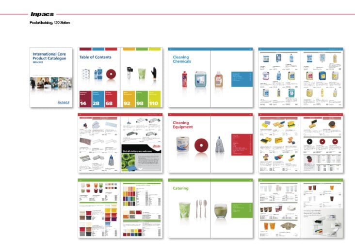 Inpacs Produktkatalog, 120 Seiten