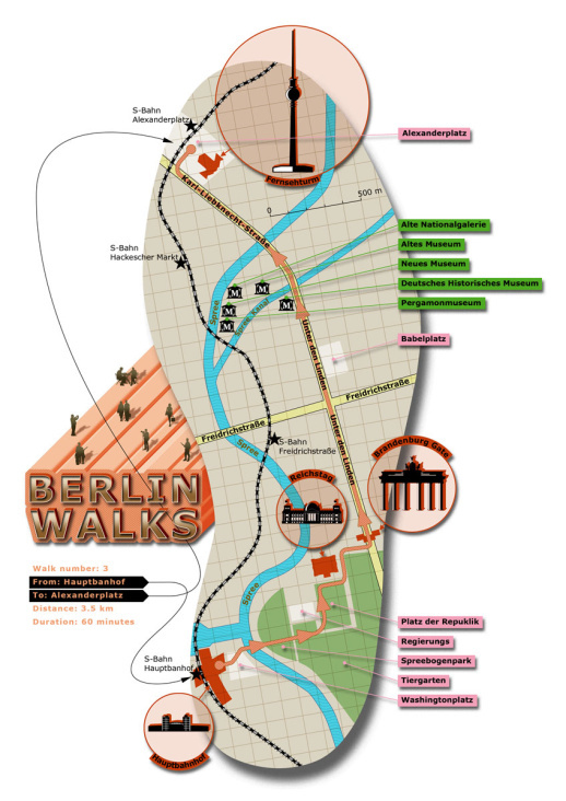 Berlin Tourist Infographik