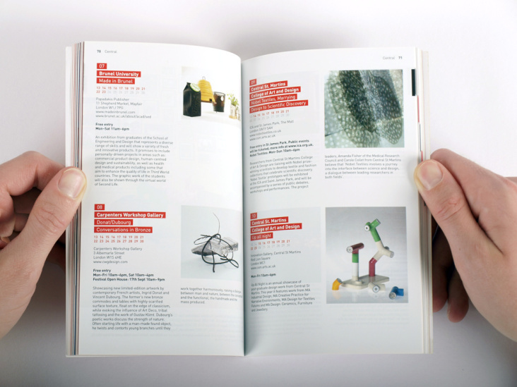 Guidebook für das London Design Festival 2008