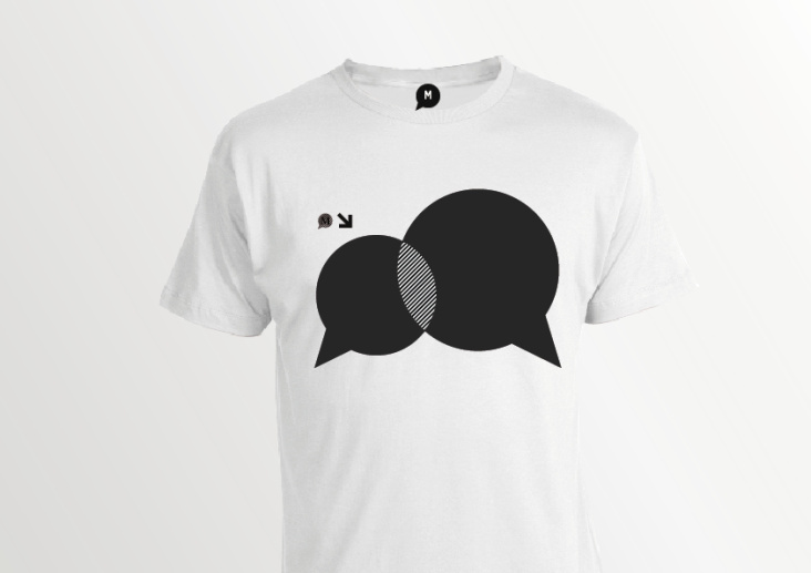 Entwurf für eine T-Shirt-Kollektion als Merchandise-Artikel für das  Dialogmuseum, Frankfurt