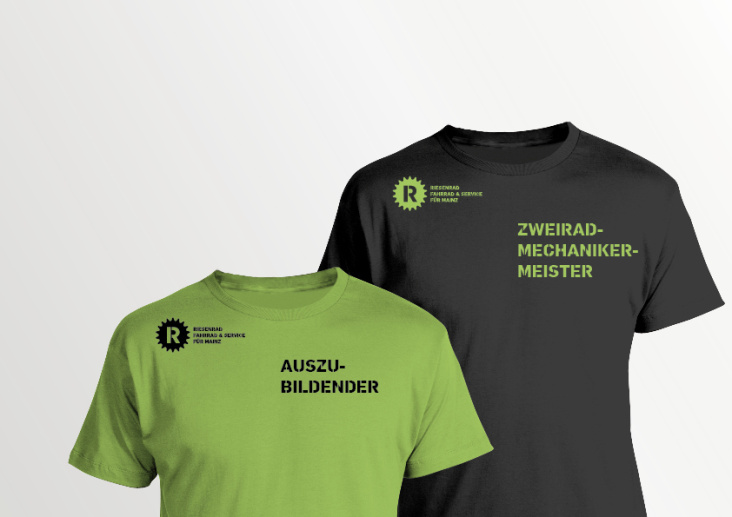 T-Shirts für den Meister und seinen Auszubildenden.