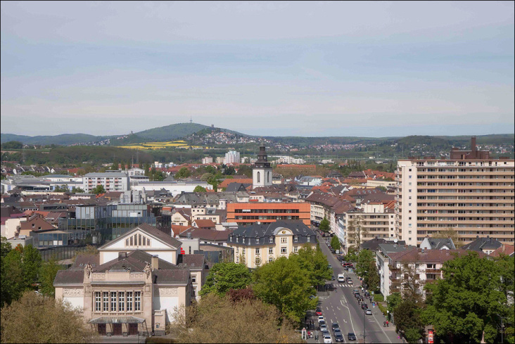 Gießen – Blick vom Dachcafé