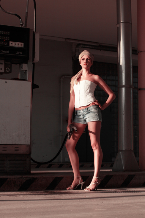 Gas station romance