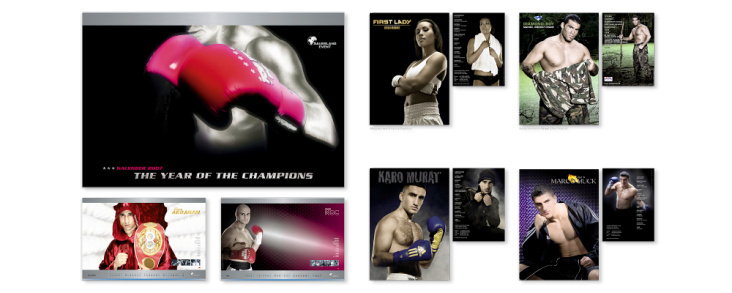 Kalender und Autogrammkarten – Boxsport (Foto + Grafik)