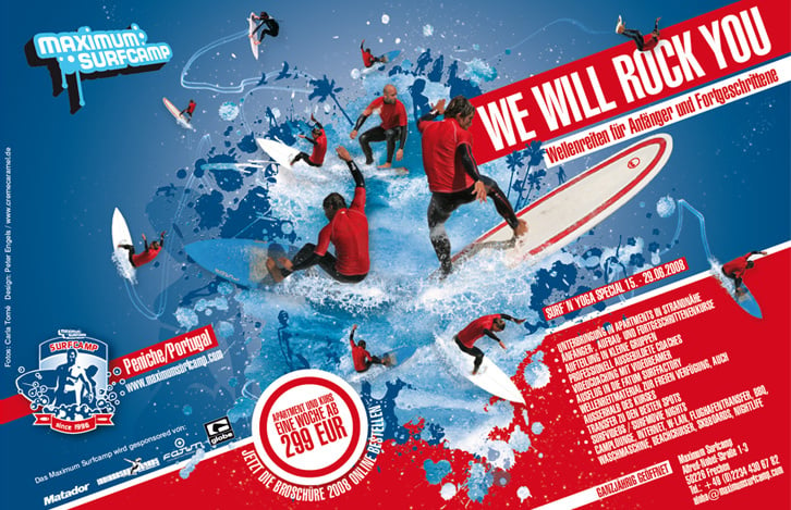 Grafik Design, Illustration / Maximum Surfcamp