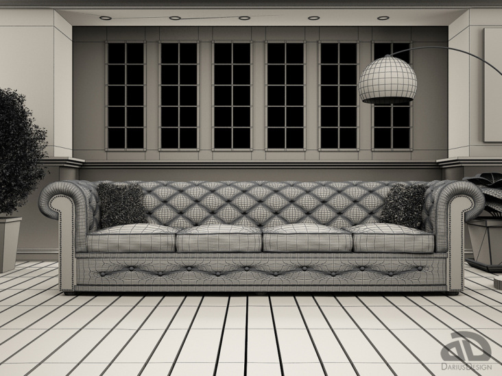 Chesterfield Couch | Wire