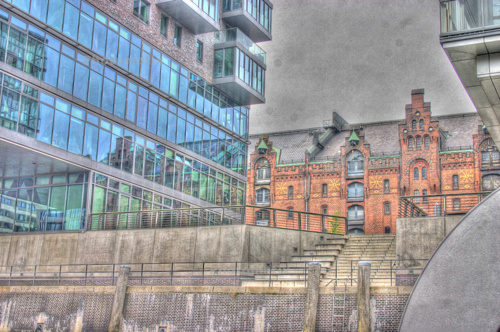 Blick auf die Speicherstadt