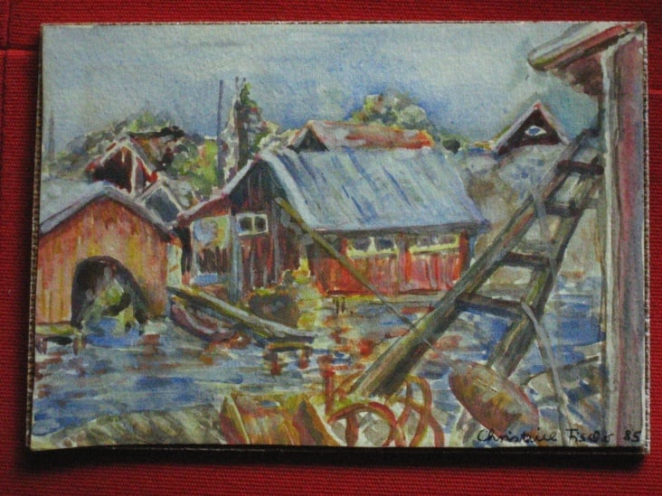 schweden 1985 Aquarell