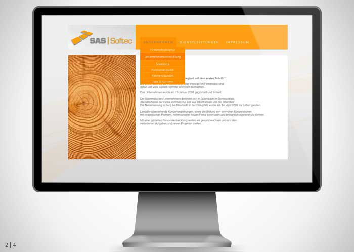 Webdesign – SAS Softec GmbH