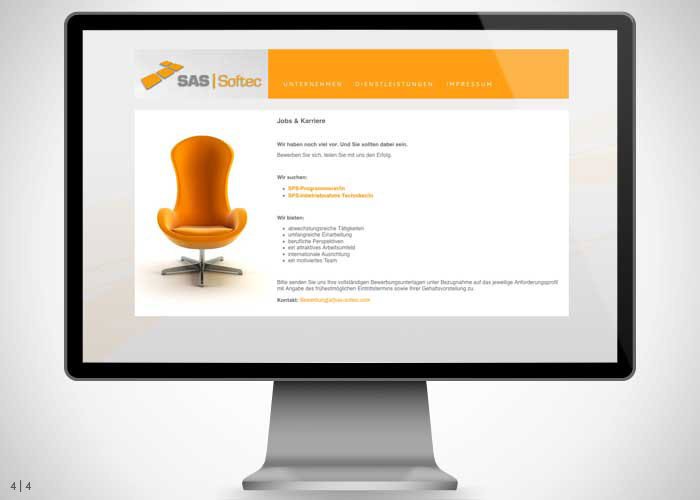 Webdesign – SAS Softec GmbH