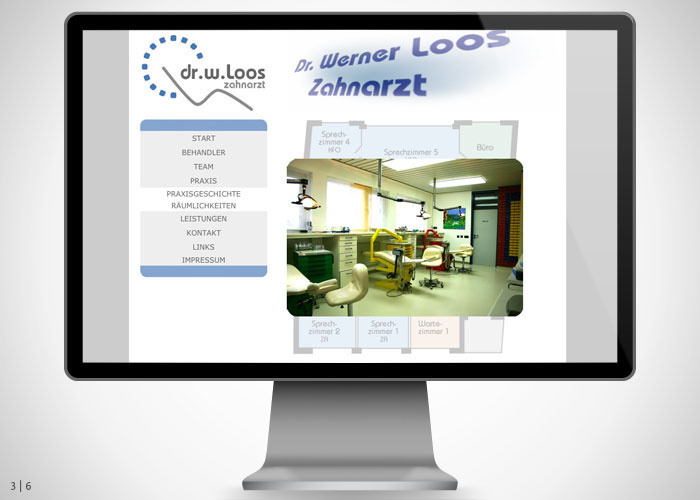 Webdesign – Dr. Loos (Zahnarztpraxis)