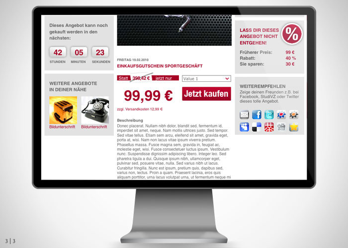 Webentwicklung – ProSiebenProducts