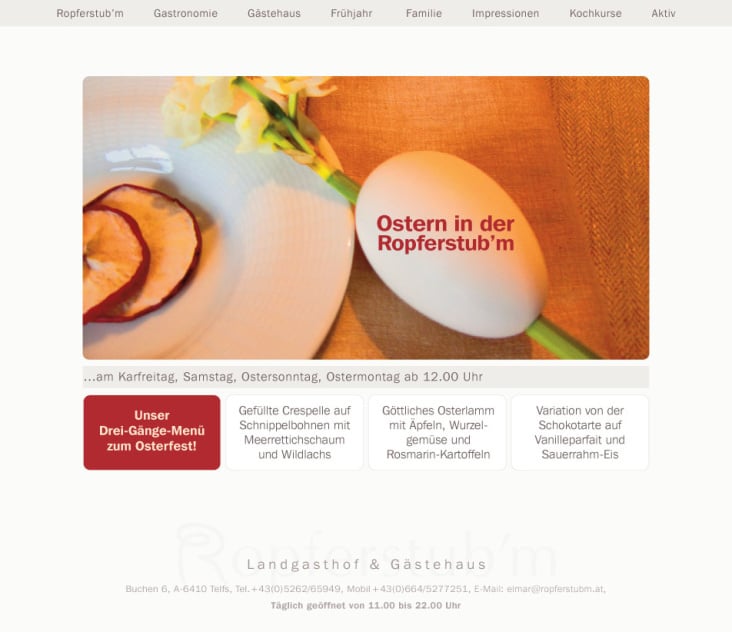 Corporate Design und Webseite für Gastronomie