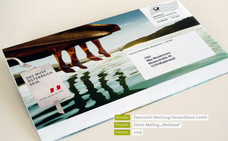 Österreich Werbung – Direct Mailing „Wellness“