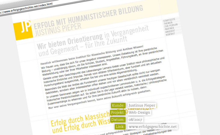 Justinus Pieper – www.erfolgsgeschichte.net