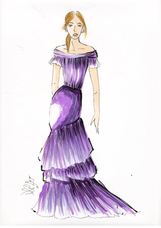 The Spanish lady in purple…