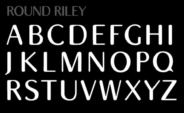 Round Riley typeface